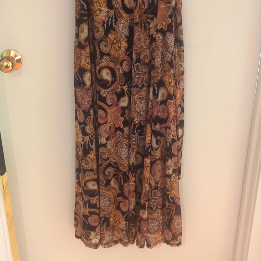 Women's Harlow and Rose Brown Paisley dress - Picture 3 of 9